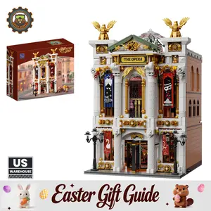 Seamless Opera House Building Kit, 3700 Precision ABS Plastic Blocks, Classic Construction Toy, Suitable for Ages 12+, Only 1 Left, Precision Blocks
