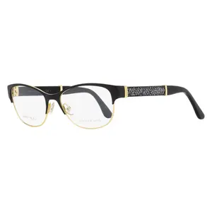 Jimmy Choo Rectangular Eyeglasses JC180 17J Black/Gold/Glitter 53mm
