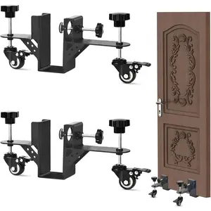 Heavy-Duty Door Installation Kit,2-Piece Door Dolly for 0.8 to 2.36 inch Thick Pre-Hung,Front,and Slab Doors,Door Installation Tools,Door Lifter