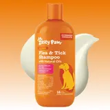 Zesty Paws Flea & Tick Removal Shampoo for Dogs - 16-fl oz Natural Soothing Deodorizing Cleaning Formula with Cedarwood Oil & Peppermint for Skin & Coat Care
