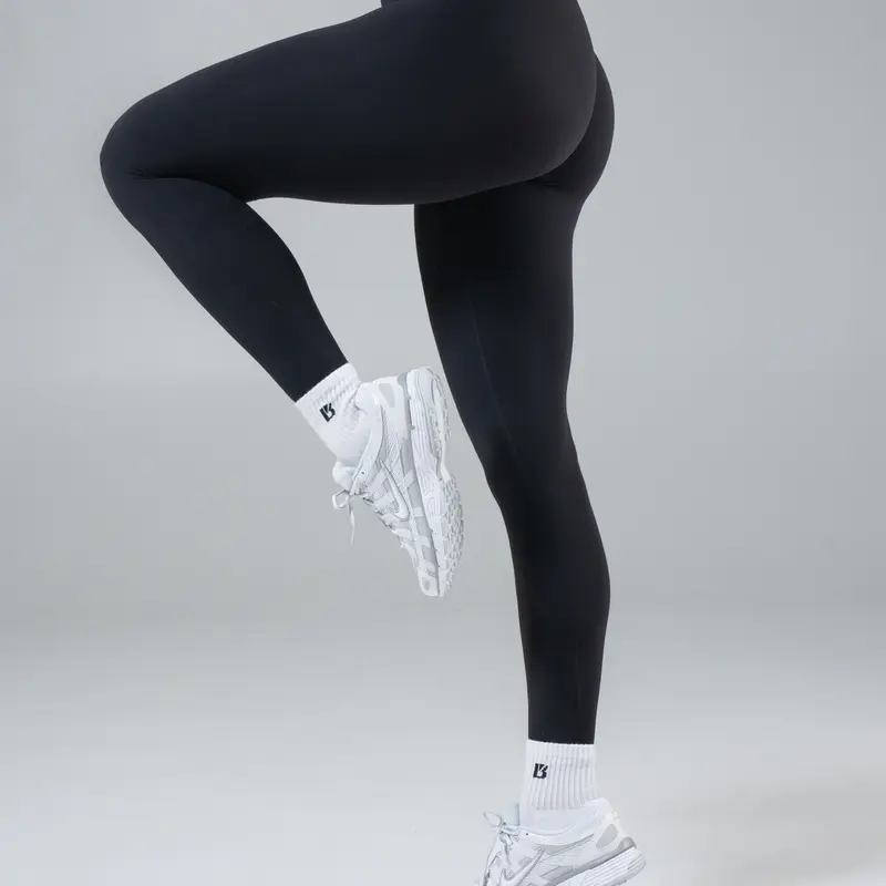 Micro Legacy Legging - Onyx Black High Waist Full Length Leggings with Butterfly 3-seam Back Waistband Detail Tummy Control