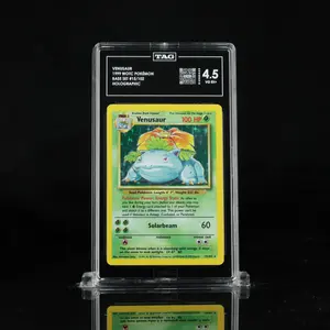 VENUSAUR 1999 WOTC POKÉMON #15/102 BASE SET HOLO  TAG 4.5 VG EX+