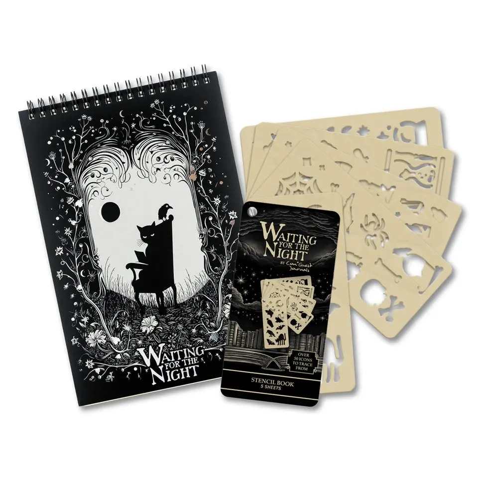 Waiting for the Night Steno Notepad & Stencil Book Bundle Waiting for the Night Steno Notepad & Stencil Book Bundle