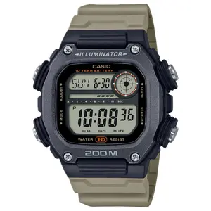 Casio Men's Heavy-Duty Digital Sport Watch with Beige Strap - DW-291HX-5AV