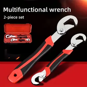 2 sets of universal wrench kits, multi-functional portable wrenches, adjustable wrenches combined with thickened large openings, universal quick-turn and grip wrenches, multi-purpose wrenches, pipe wrenches, and adjustable wrenches
