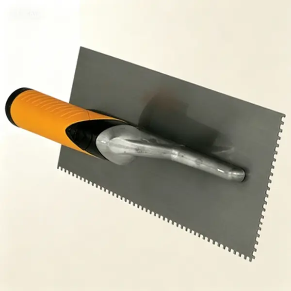 1/8" Square-Notch Trowel for Waterproof Membranes - Ideal for Thin-Set Tile Installation - Reusable Stainless Steel Trowel - 1-Pack - Perfect for Shower and Floor Tile Projects