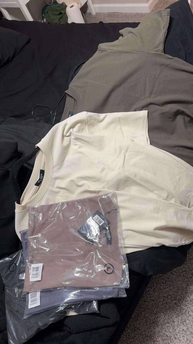 Item: (5 Pack) Black-Dark Grey-Light Brown-Ivory-Olive, L