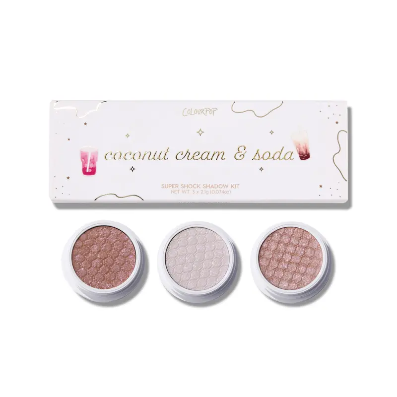 ColourPop Super Shock Shadow Trio Set - Limited Edition Holiday Kit with Sparkly Shades
