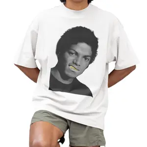 MichaeI "Gold Grill" Graphic Tee Shirt Men's Lowrider Graphic T-Shirt Trendy Summer Sun Tees