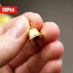 20 Piece Mini Bells, Classic Metal Sleigh Bells, Durable Multi-Functional Christmas Decorations, Easy Hanging Design, Home Decor Ornament