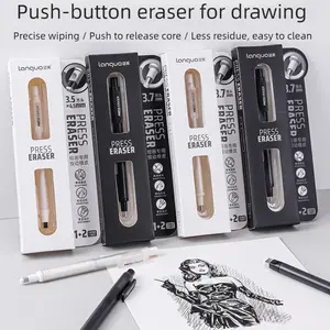 Press-Action Pen-Shaped Eraser with Replaceable Refill, Ideal for Sketching & Highlighting, Clean Surface Without Residue, Artistic Use