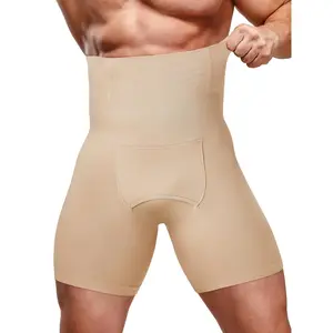 Men's Seamless High Compression Tummy Control Underwear - Slimming Body Shaper with Special Crotch Design, Compression Shorts Suitable for Fitness, Post-OP & Casual Wear