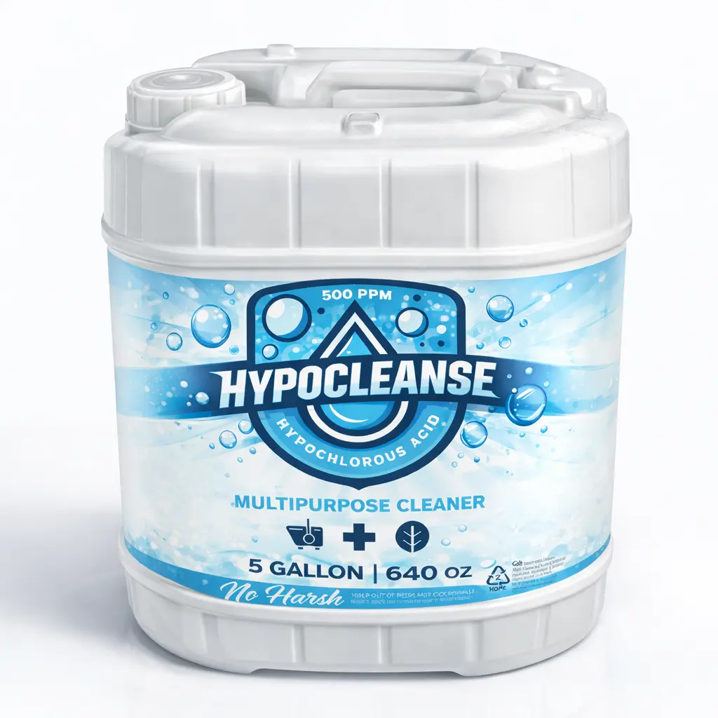 Hypochlorous Acid | 5 Gallon Bulk | HOCl | 500 PPM | Multi-Surface Cleaner