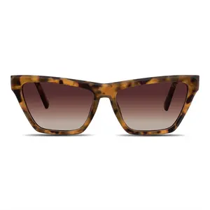 Velvet Eyewear Helen Tortoiseshell Sunglasses for Women -  Cateye Frame  - UV Protection - 56mm x 15mm x 140mm