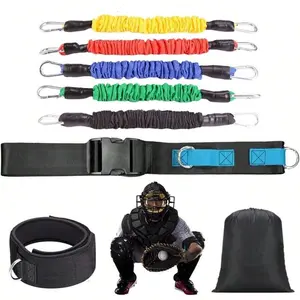 Baseball Softball Catcher Resistance Training Belt Catcher Framing Receiving Aid Catchers Training Equipment Enhance Mechanics Turn Balls Into Strikes Adjustable Catcher Training Belt