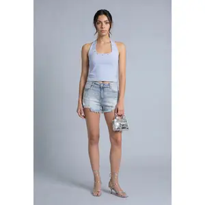 Destroyed Denim Cutoff Shorts