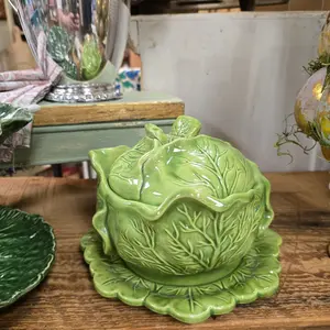 Vintage Holland Mold Green Cabbage Bowl