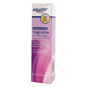 Equate Vagicaine Anti-Itch Cream – Maximum Strength, 1 oz | Soothes External Vaginal Itching