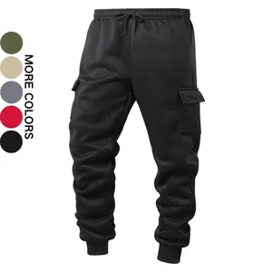 Men's Jogger Pants Drawstring Sweatpants with Large Pockets Trendy Casual Sports Versatile Long Pants in Multiple Colors