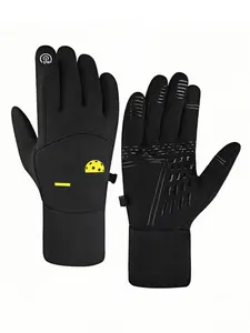 1pc with  DINK Responsibly DON'T GET SMASHEDed Design  winter gloves hiking gloves Touch Screen Touch Screen Compatible Cold Weather full finger gloves for men women Warm winter gifts