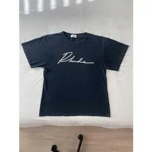 Rhude Center Script Tee Black