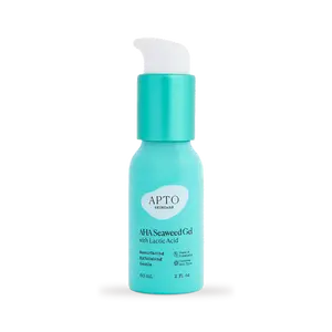 APTO Skincare AHA Seaweed Gel w/Lactic Acid: Rinse-Off Resurfacing Chemical Exfoliant for a Renewed Complexion