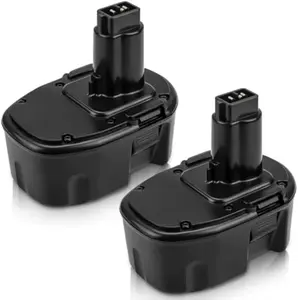 2 Packs 3.6Ah Ni-Mh DC9091 DW9091 Battery Replacement for Dewalt 14.4V Battery Compatible with Dewalt 14.4 Volt Battery DC9091 DW9091 DC9094 DW9094 DW983 DW9107 DE9091 DE9092 DE9038 Lithium Replacement