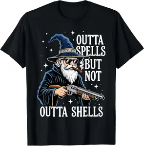 100% Cotton Vintage Outta Spells But Not Outta Shells Fantasy Meme T-Shirt
