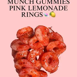 munch gummies ~ pink lemonade ring snack