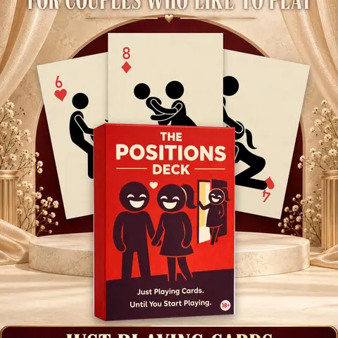 The Positions Deck - Just Playing Cards Until You Start Playing | Illustrated Playing Cards for Couples | Funny Gift for Him or Her