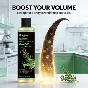 Rosemary Thickening Shampoo, Plant-Based Oil Control, Nourishing, Moisturizing, Repairing, Volumizing and Refreshing Shampoo