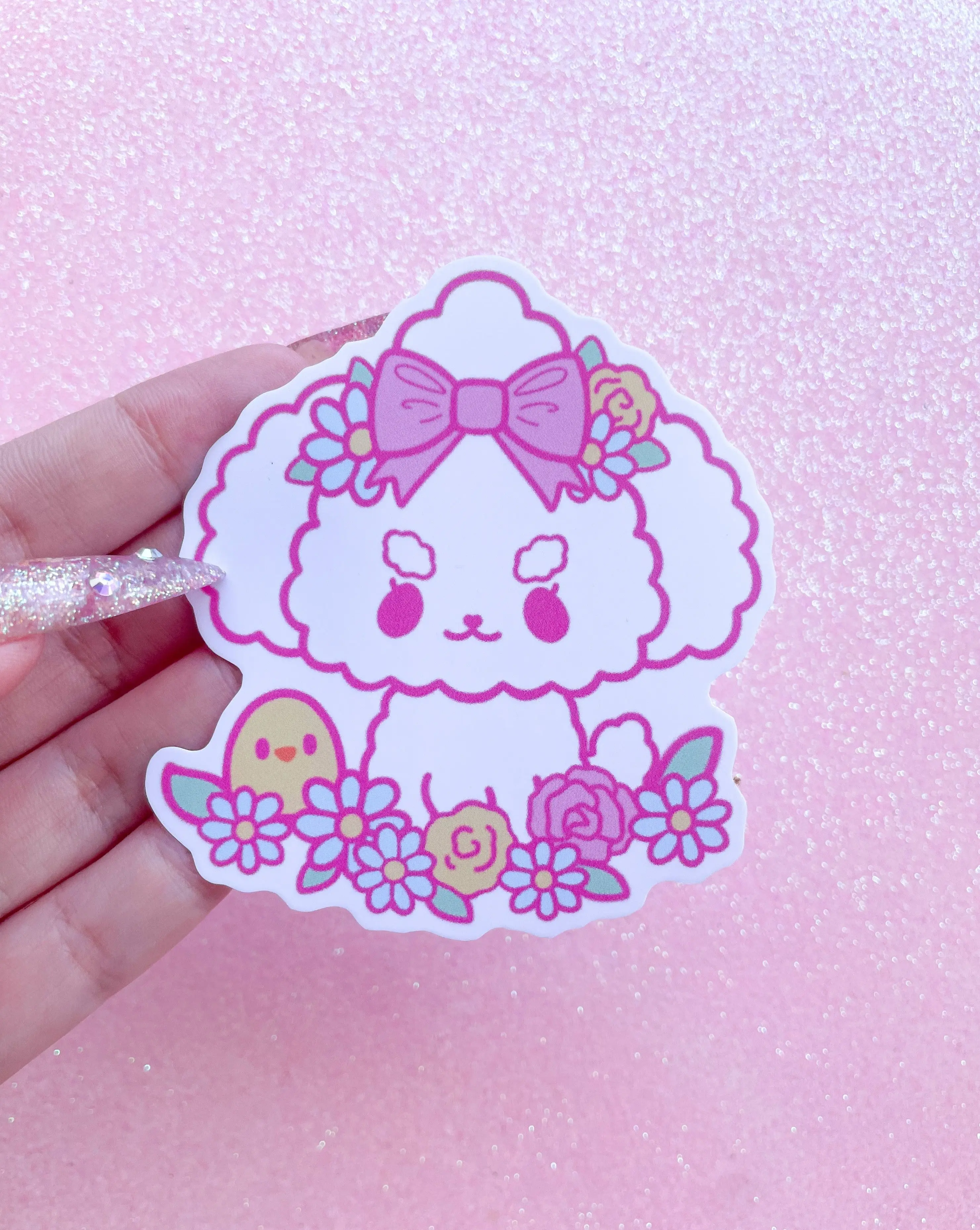 Spring Fluffy Sticker z