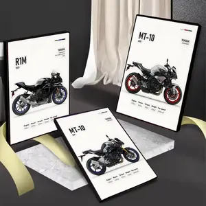 Cool YAmAhAS Motorcycle Movie Sticky Painting Calligraphy Gift with prints Home bedroom living room decoration promotion and display suitable for bedroom bar parlor home decor gift fade-Resistant, Non-sticky, vibrant Wall print poster