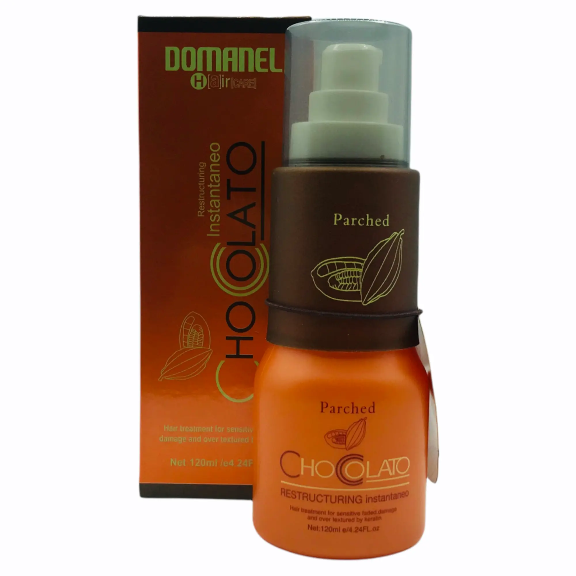 DOMANEL Restructuring Lotion + Integrated Essence + Fast Action + Amino Acids + Keratin Moisturizes Haircare Moisture Chocolate Repair Pack Powder Repairing