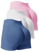 blue gray + white + pink.