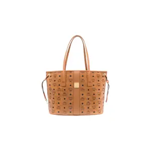 Liz Vi Shopper Reversible Bag "COGNAC - Medium" MWPCSVI01 COGNAC