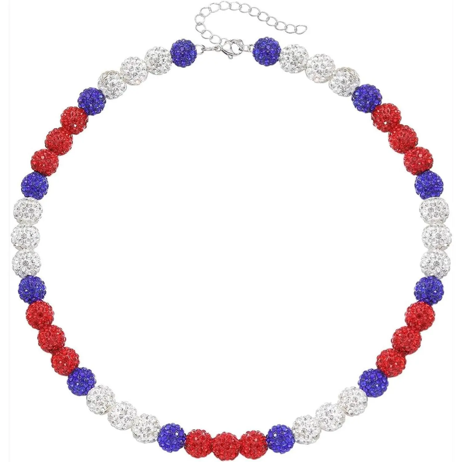 Baseball Bead Necklace for Baseball Team Lovers