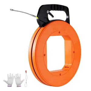 VEVOR Fish Tape, 240 - foot, 1/8 - inch, Steel Wire Puller with Optimized Housing and Handle, Easy - to - Use Cable Puller Tool, Flexible Wire Fishing Tools for Walls and Electrical Conduit, Non - ConductiveVEVOR Super Brand Day