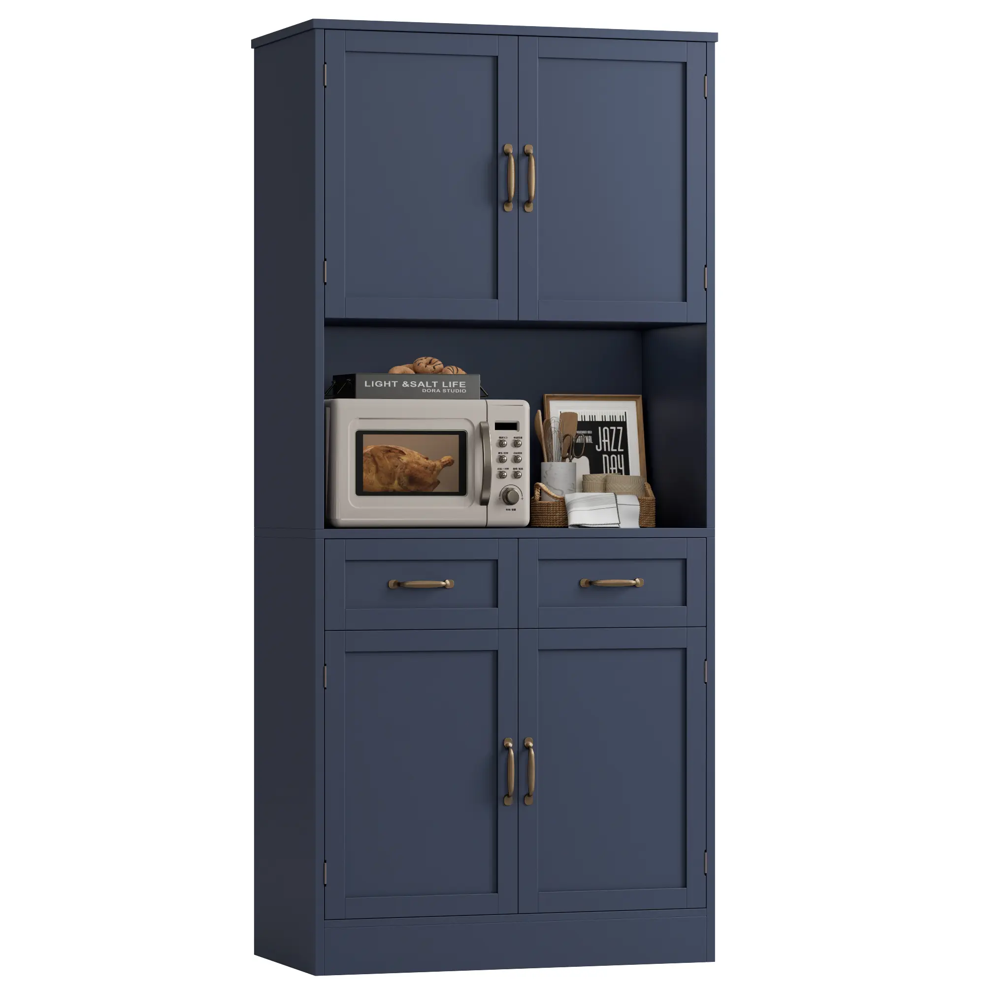 Blue + Bronze Handles