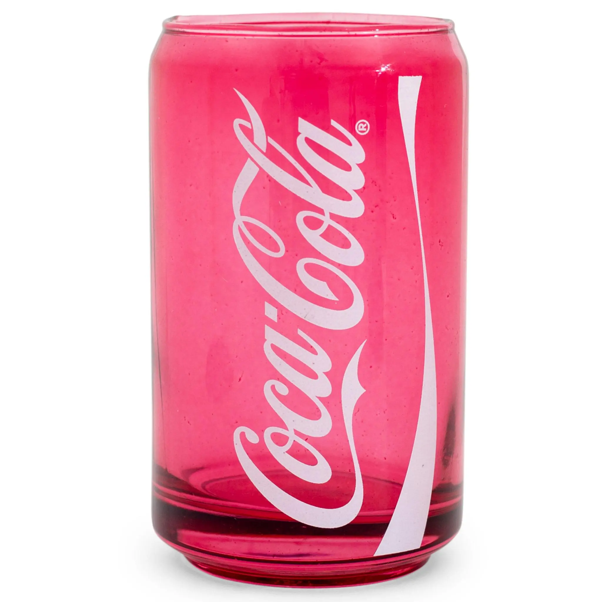 Coca-Cola Can-Shaped Red Glass Cup | Holds 10 Ounces Coca-Cola Can-Shaped Red Glass Cup | Holds 10 Ounces