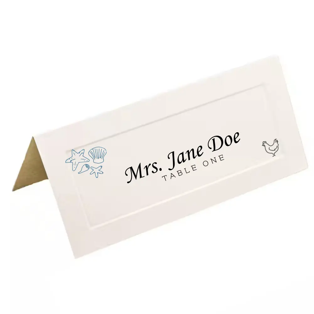Beach Wedding Place Cards, Wedding Seating Place Cards, Seaside Wedding Placecards, Tropical Wedding Name Cards, Place cards for Wedding