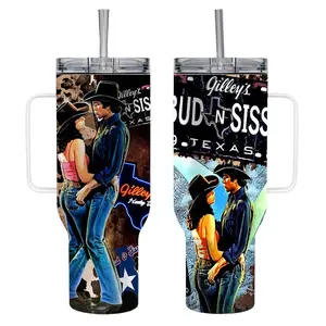 Bud and Sissy Cowboys Tumbler, Vintage Gift For fans Tumblers Metal Mugs Ceramic