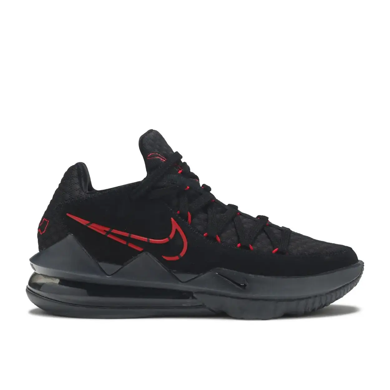 Nike LeBron 17 Low Black Red Dark Grey