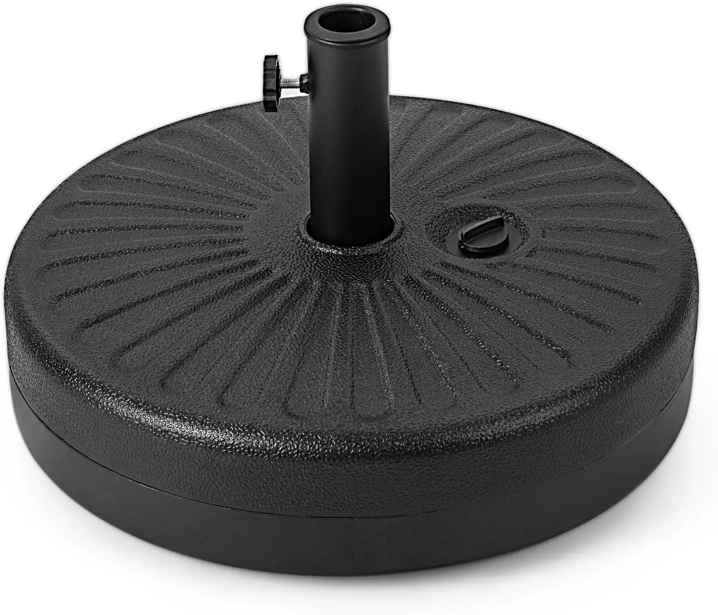 75lbs Fillable Umbrella Base, 20 inch Water and Sand Filled Umbrella Stand, Fit 1.5"-1.9" Umbrella Pole, HDPE Weighted Market Table Umbrella Holder for Outdoor Deck Garden Poolside