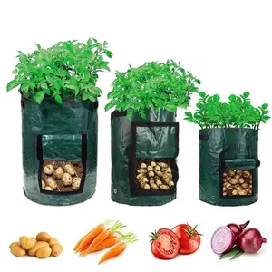 Potato Planting Bag, Multifunctional Planting Bag with Handle, Gardening Accessories, Planting Pots for Onion, Fruit, Tomato, Carrot