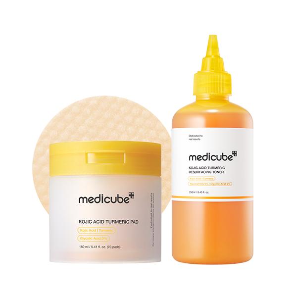 Kojic Acid Turmeric Power Duo for Face & body | Ideal for Troubled Skin & Use After Spot Care | Soothing & Calming with Kojic Acid, Turmeric, Niacinamide