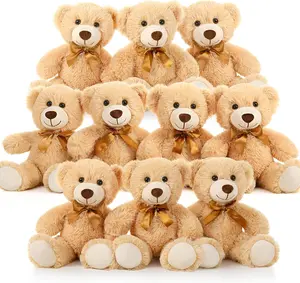 Tezituor Bulk Teddy Bear Baby Shower, 10 Packs Small Teddy Bear Stuffed Animals in Bulk,13.5" Small Stuffed Bears Plush for Wedding,Birthday,Christmas, Party Decorations, Valentine's Day  #BlackFriday #Christmas