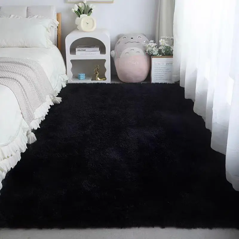 【Summer Sales Deals】College Dorm Carpet – Fluffy Shag Rug for Bedside Sofa Desk, Non-Slip, Machine Washable, Available in Multiple Colors for Cozy Dorm Decor sohochic