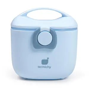 Baby Formula Dispenser, Portable Milk Powder Dispenser Container with Carry Handle and Scoop for Travel Outdoor Activities with Baby Infant, 8.8OZ, 0.55LB, 250g, 500ml (Light Blue)