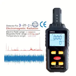 3-in-1 EMF Meter Radiation Detector Electromagnetic Field Person Radiation Dosimeter Counter Dose Alarm, Safety Monitoring, Personal Dosimeter, Lightweight Detector, Portable Device, Highprecision Sensor, Reliable Performance, Dosimeter Dev
